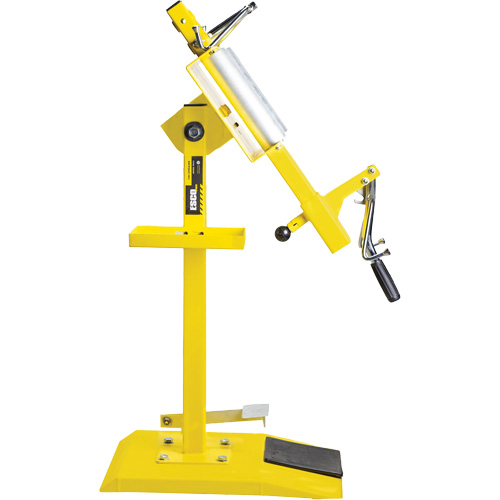Manual Tire Spreader with Tilting Pedal Trail Hammer and Bolt