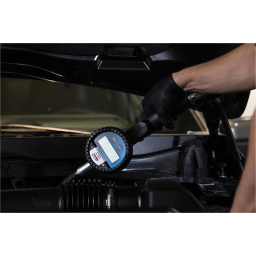 D&eacute;bitm&egrave;tre &eacute;lectronique de lubrifiant avec rallonge flexible &agrave; 90° Trail Hammer and Bolt
