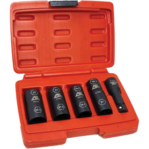 Flip Socket Kit, 5 Pieces, 1/2" Drive Size Trail Hammer and Bolt