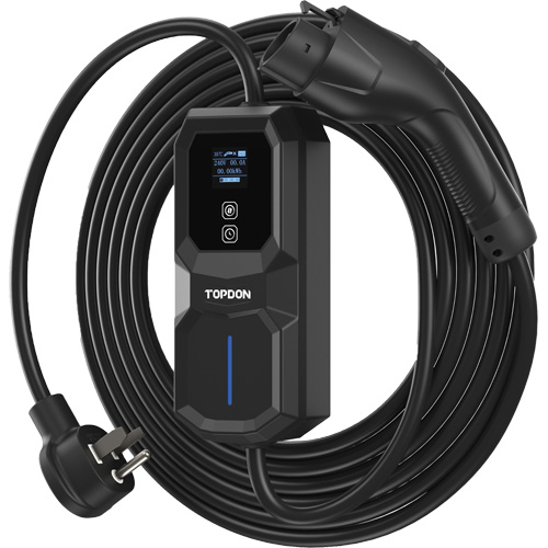 Fiche NEMA 6-50 portable PulseQ AC, 32 A, Niveau 2 CA, Connecteur Type 1 (SAE J1772) Trail Hammer and Bolt