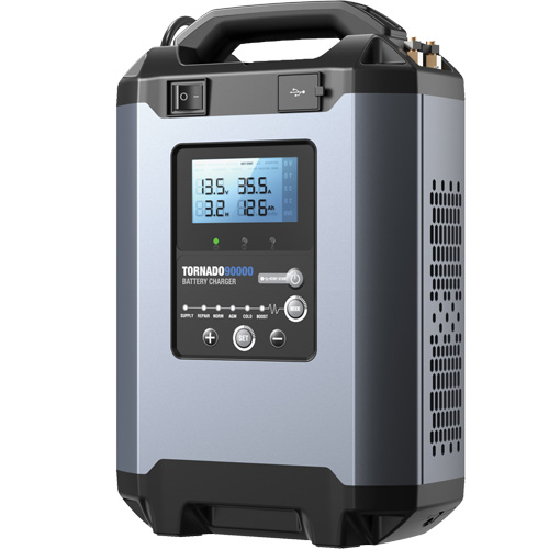 Alimentation stable 90 A et chargeur intelligent 12 V/24 V Tornado90000 Trail Hammer and Bolt
