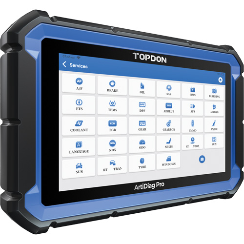 Outil de diagnostic ArtiDiag Pro 7" avec fonctions de service et commandes bidirectionnelles Trail Hammer and Bolt