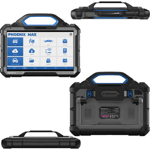 Outil de diagnostic Phoenix Max de niveau &eacute;quipement original de 13,3" avec station daccueil et oscilloscope &agrave; 4 voies Trail Hammer and Bolt