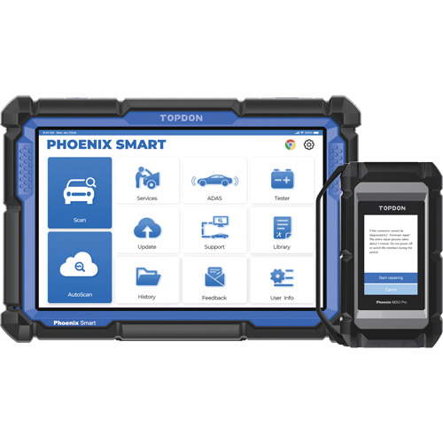 Phoenix Smart – Outil de diagnostic de niveau constructeur avec &eacute;cran 10,1", programmation bas&eacute;e sur l'infonuage et protocoles avanc&eacute;s Trail Hammer and Bolt