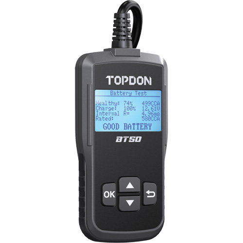Testeur de batterie, de charge et de d&eacute;marrage BT50 avec imprimante Trail Hammer and Bolt