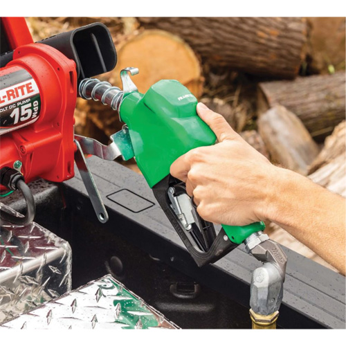 Green Automatic Diesel Spout Nozzle Trail Hammer and Bolt