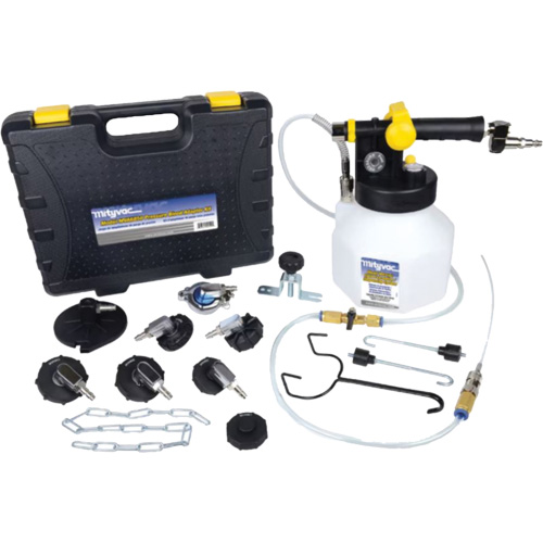 Pressure Brake Bleeder Kit with 7 Adapters Trail Hammer and Bolt