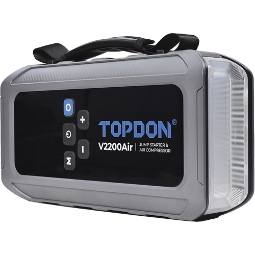 V2200Air 2-en-1: d&eacute;marreur de secours de 1200 A de pointe et gonfleur de pneus Trail Hammer and Bolt