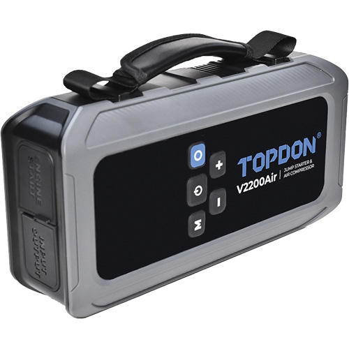 V2200Air 2-en-1: d&eacute;marreur de secours de 1200 A de pointe et gonfleur de pneus Trail Hammer and Bolt