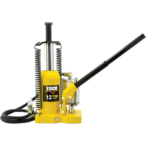 Pro Series Bottle Jack, 12 Ton(s), Air Hydraulic, 18-1/2" Raised Height Trail Hammer and Bolt