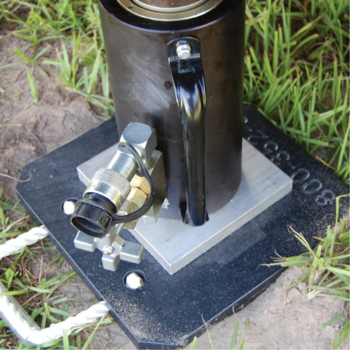 55-Ton Capacity Jack Support Plate Trail Hammer and Bolt
