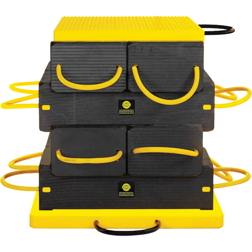10-Piece CribLok Composite Cribbing System Kit Trail Hammer and Bolt