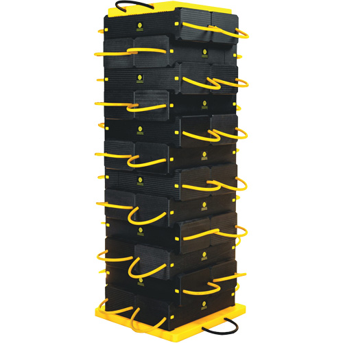 20-Piece CribLok Composite Cribbing System Kit Trail Hammer and Bolt