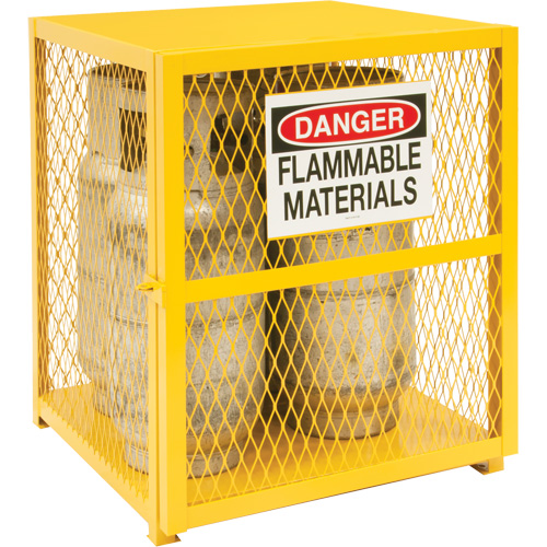 Armoire de rangement pour bouteilles &agrave; gaz, nbre de bouteilles: 4, 30" , 30" , 35" , Jaune Trail Hammer and Bolt