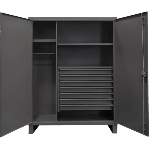 Vestiaire tr&egrave;s robuste, Acier, 48" la x 24" p x 78" h, Gris Trail Hammer and Bolt