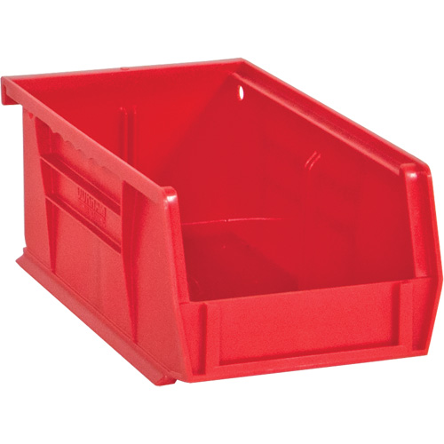 Hook-On Bins, 4" W x 3" H x 7" D, Red, 10 lbs. Capacity Trail Hammer and Bolt
