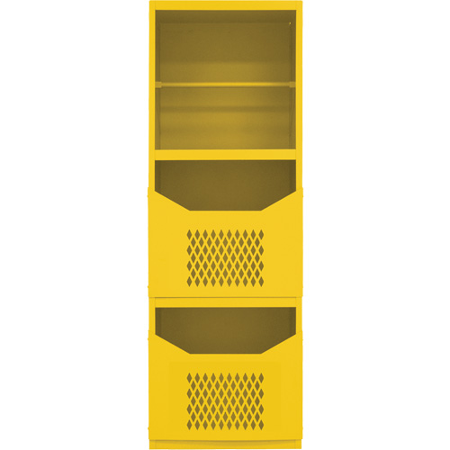 Armoire pour le contr&ocirc;le des d&eacute;versements, 1 Tablettes, 72" h x 24" la x 24" p, Acier, Jaune Trail Hammer and Bolt