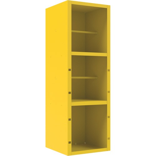 Armoire pour le contr&ocirc;le des d&eacute;versements, 1 Tablettes, 72" h x 24" la x 24" p, Acier, Jaune Trail Hammer and Bolt