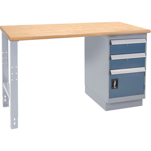 Industrial-Duty Workbench, Door w/ Drawer Combination, 1000 lbs Cap., 72" W x 36" D, 34" H Trail Hammer and Bolt