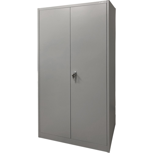Armoire de rangement, Acier, 4 Tablettes, 78" h x 36" la x 24" P, Gris Trail Hammer and Bolt