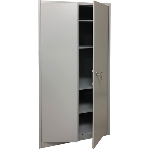 Armoire de rangement, Acier, 4 Tablettes, 78" h x 36" la x 24" P, Gris Trail Hammer and Bolt