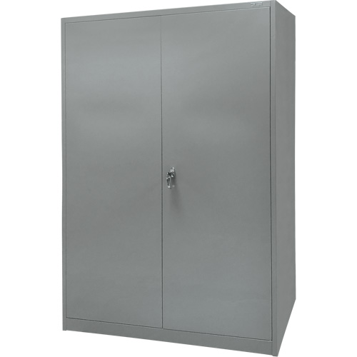 Armoire de rangement, Acier, 4 Tablettes, 78" h x 48" la x 24" P, Gris Trail Hammer and Bolt