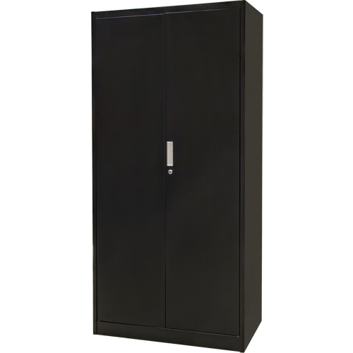 Armoire de rangement combin&eacute;e, 36" la x 18" p x 72" h, Noir Trail Hammer and Bolt