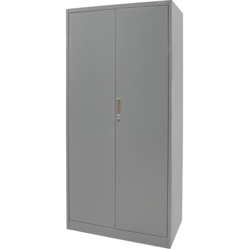 Armoire de rangement combin&eacute;e, 36" la x 18" p x 72" h, Gris Trail Hammer and Bolt