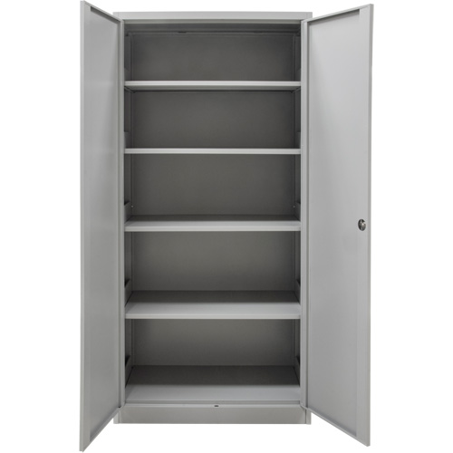 Armoires de rangement Hi-Boy, Acier, 4 Tablettes, 72" h x 36" la x 18" P, Gris Trail Hammer and Bolt