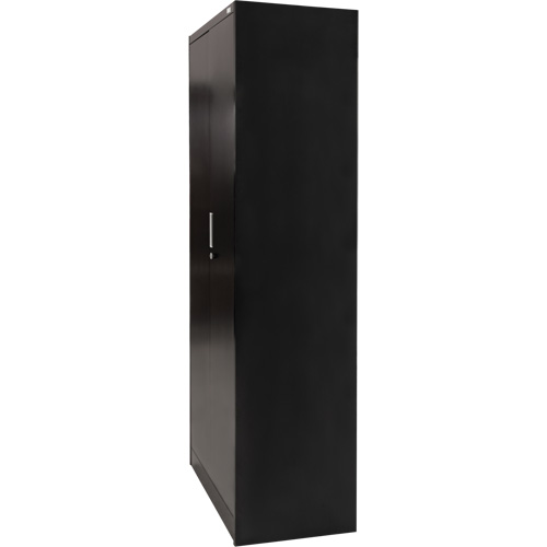 Hi-Boy Storage Cabinet, Steel, 4 Shelves, 72" H x 36" W x 18" D, Black Trail Hammer and Bolt