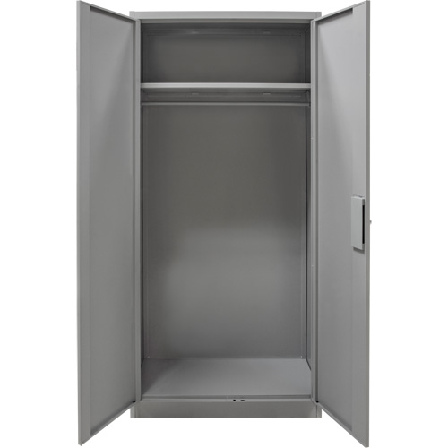 Armoire garde-robe, Acier, 36" la x 18" p x 72" h, Gris Trail Hammer and Bolt