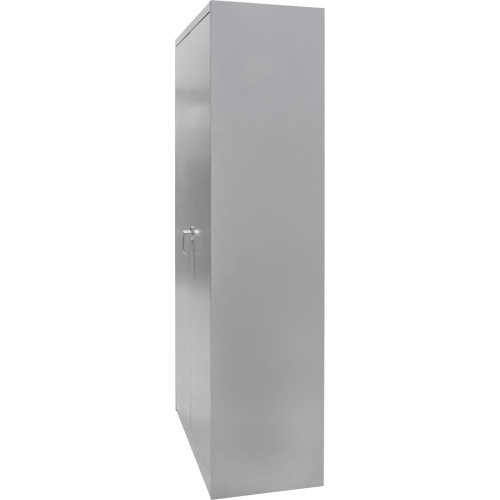 Armoire garde-robe, Acier, 36" la x 18" p x 72" h, Gris Trail Hammer and Bolt