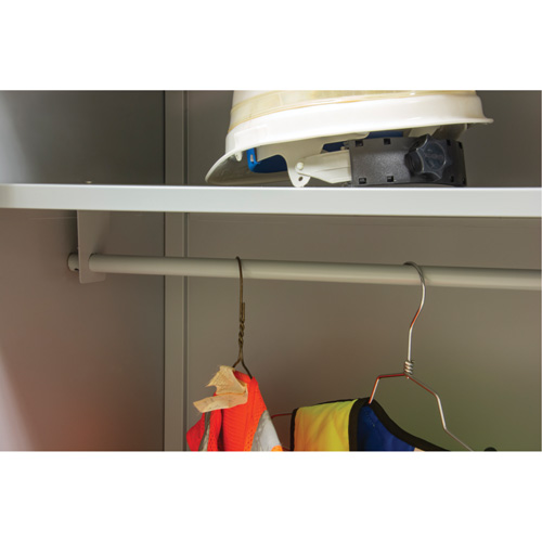 Armoire garde-robe, Acier, 36" la x 18" p x 72" h, Gris Trail Hammer and Bolt