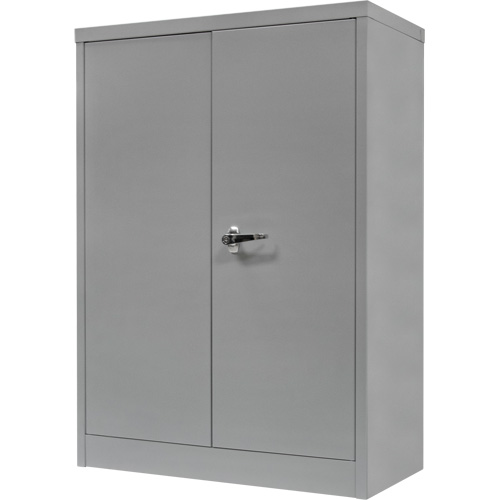 Armoire de rangement &agrave; hauteur de comptoir, Acier, 2 Tablettes, 42" h x 30" la x 15" P, Gris Trail Hammer and Bolt