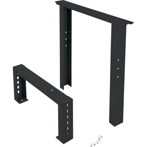 Pattes d'&eacute;tabli pour service industriel, Acier, 24" p x 34" h, Simple Trail Hammer and Bolt