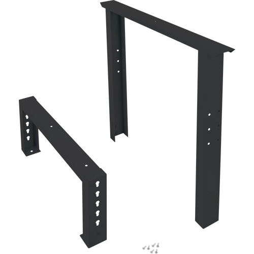 Pattes d'&eacute;tabli pour service industriel, Acier, 30" p x 34" h, Simple Trail Hammer and Bolt