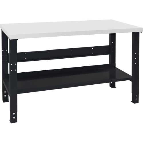 Industrial Duty Workbench, 60" W x 24" D x 34" H, 1000 lbs. Capacity Trail Hammer and Bolt