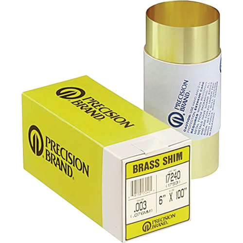 Assortiments de cales d'&eacute;paisseur &agrave; rainure, 3" lo x &eacute;paisseur 0,001"- 0,125", 3" la, Acier inoxydable Trail Hammer and Bolt