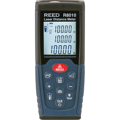 Laser Distance Meters, 0.17' - 328' (0.05 m - 100 m) Range Trail Hammer and Bolt