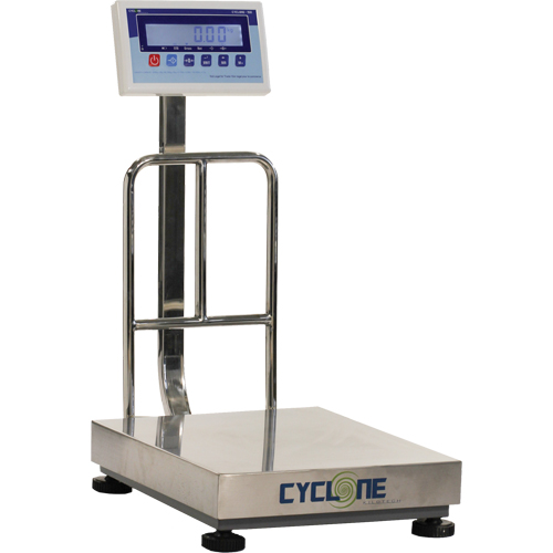Cyclone 150 Bench and Platform Scale, 300 lbs. / 150 kg Capacity, 15-3/4" L x 19-7/10" W Trail Hammer and Bolt