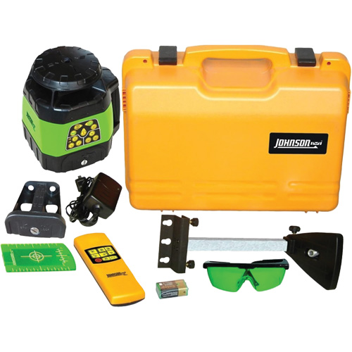 Green Beam Self-Leveling Horizontal & Vertical Rotary Laser, 400' (120 m), 532 Nm Trail Hammer and Bolt