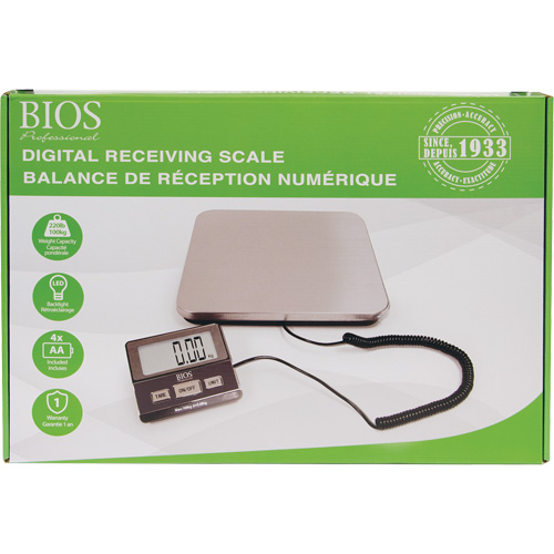 Digital Receiving Scale, 220 lbs. Cap., 1 lbs. Graduations Trail Hammer and Bolt