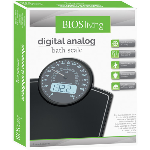 Digital Analog Scale, 396 lbs. Cap., 100 g / 0.2 lbs. Graduations Trail Hammer and Bolt