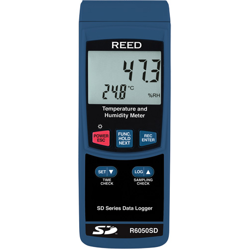 Thermo-hygrom&egrave;tre &agrave; enregistrement de donn&eacute;es avec certificat de calibration, 5% - 95% HR, 32° - 122° F (0° - 50°C) Trail Hammer and Bolt