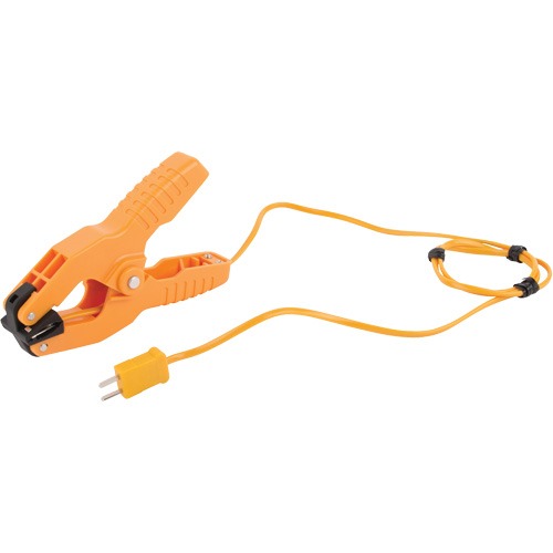 Sonde thermocouple pour collier de serrage de type K avec certificat de calibration, 200 °C (392°F) Temp. max. Trail Hammer and Bolt