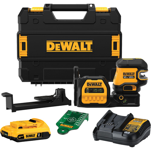 20V MAX* 5 Spot Green Line Laser Kit Trail Hammer and Bolt