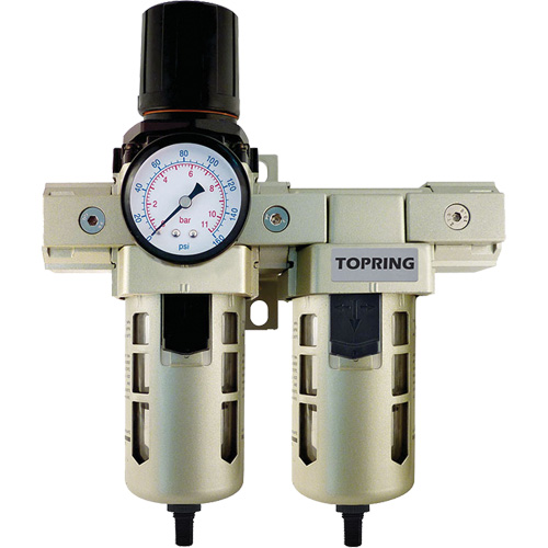 Airflo 400 Filter, Regulator & Coalescing Filter, 1/2" NPT, 150 PSI, 1.5 fl. Oz. Capacity Trail Hammer and Bolt