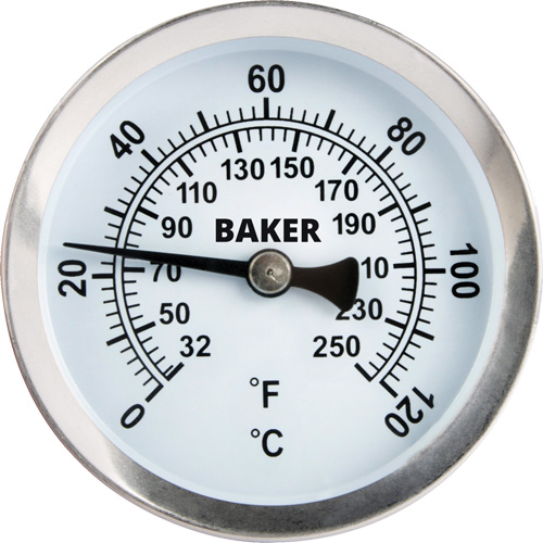 Thermom&egrave;tre de surface tuyau, Sans contact, Analogique, 32-250°F (0-120°C) Trail Hammer and Bolt