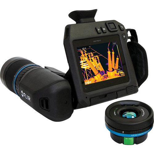 D&eacute;tecteur de gaz GF77 IR avec objectif HR 25°, 320 x 240 pixels, 25 mK Trail Hammer and Bolt