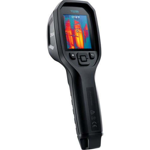 Cam&eacute;ra thermique infrarouge haute temp&eacute;rature 30:1 TG298 &agrave; vis&eacute;e ponctuelle avec laser en pointe, 320 x 240 pixels, -25° - 1080°C (-130° - 1976°F), <70 mK Trail Hammer and Bolt